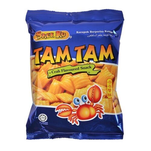Malaysia Crab Flavour Snack Tam Tam Family Pack (8x22g) Free Shipping