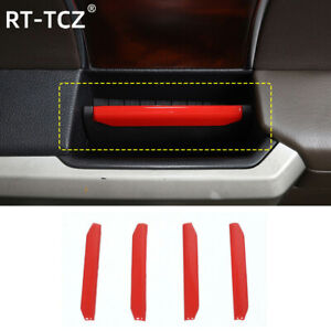 Interior Door Handle Strips Trim Decor For Ford F-150 2015-2020 Red Accessories (For: 2017 Ford F-150 XLT)