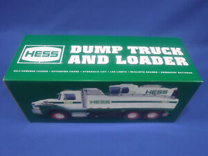 Hess Toy 2017 Toy Dump Truck and Loader Complete NIB Realistic Sounds & Lights