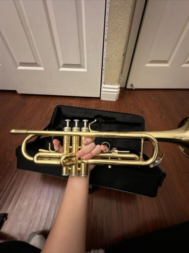Yamaer Brass Standard Bb Trumpet with Hard case and valve oil