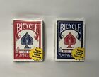 NEW Bicycle Playing Cards. Rider Back Poker Size - (2) Pack - RED & BLUE. Sealed