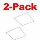 COMMERCIAL ELECTRIC 2 x 2 ft. 250-W White Integrated LED Backlit Troffer 2-Pack