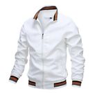 PERRY ELLIS mens jacket WHITE BOMBER JACKET RAIN BREAKER ZIP UP XL 46 NWT $99