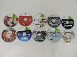 New ListingLot Of 10 Xbox 360 Games DISC ONLY - Untested (NBA 2K, COD, MADDEN, Etc...)