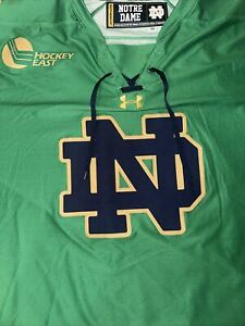 Notre Dame Hockey Jersey.  Team Issued. Goalie Size 56. Saint Patrick’s Day