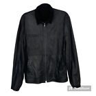 Overland Miles Reversible Jacket Men's Sz M Goat Leather Suede Lightweight Black