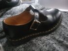 NIB Dr. Martens Women's Polley Mary Jane Oxfords Black Smooth Leather 14852001