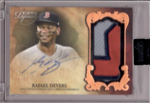 RAFAEL DEVERS 2021 Topps Dynasty #DAP-RD4 Game Used 3-Clr Patch Auto #06/10