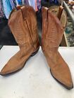 Boulet Canada Vintage Western Pointed Toe Brown Cowboy Boots Men's Sz 12 D