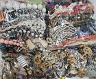 Vintage Now Bulk 15 lb Jewelry Craft Repurpose Lot! Parts Scrap Some Wearable