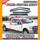 WINDOW VISORS for 2017 → 2024 Ford SUPER DUTY F250 F350 / DEFLECTOR VENT SHADES (For: 2023 F-250 Super Duty)