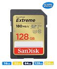 Sandisk Extreme SD Card 16GB 32GB 64GB 128GB Memory Cards for Sony & Panasonic
