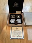 1976 Canada Montreal Olympics Silver Proof Set 4 Coins - Original Box & COA
