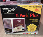 Smart & Friendly CD-R Media 650MB 74 Min. 9 Pack with Custom Organizer! New!!