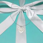 Return to Tiffany & Co. Small Heart Tag Pendant Necklace Authentic 18in