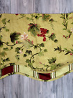Waverly Fairfield CHIANTI Grapes Floral Scalloped Valance Gold Burgundy Qty 1