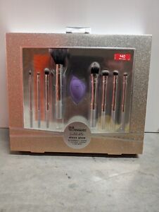 Real Techniques Disco Glam Limited Edition Makeup Brush 9 Piece Brush Set $40 RT