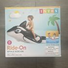 INTEX Inflatable Ride On ORCA KILLER WHALE Swimming Pool Float Toy 76