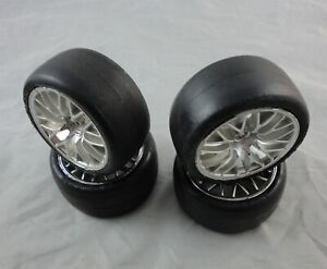 HPI Super Nitro RS4 Racing Slick Tires & Wheels Set (4pcs)