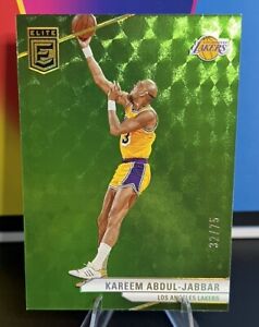 2023-24 Panini Elite  KAREEM ABDUL-JABBAR #173 NEON GREEN PARALLEL /75 LA Lakers