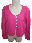 Pure Collection 100% Cashmere Pink Cardigan US 4