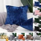 Crushed Velvet Cushion Covers Throw Sofa Pillow Cases Cover 16