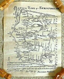 Reproduction Plan Of The Town Of Stratham New Hampshire Map Circa 1970's