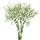 EZFLOWERY 12 Pcs Artificial Baby Breath Flowers, Gypsophila Real Touch, White