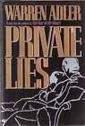 New ListingWarren Adler / Private Lies 1st Edition 1991