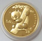 New Listing1996 GOLD CHINA 50 YUAN 1/2 OZ PANDA MINT STATE COIN IN CAPSULE