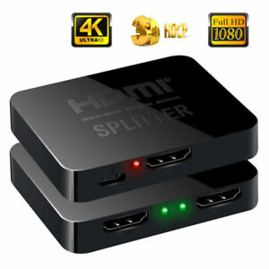 HDMI Splitter 1 in 2 out 4K, HDMI Splitter 1 To 2 Amplifier For Full HD 1080P 3D