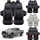 For Toyota Tacoma Car Seat Cover Full Set Leather 5-Seats Front Rear Protector (For: 2006 Toyota Tacoma TRD Sport Prerunner 4.0L)