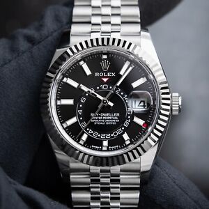 Rolex Sky-Dweller 3/2024 UNWORN GMT Steel Jubilee 336934 Black Dial 42mm Watch