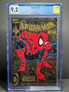 CGC 9.2 Spider-Man 1 second print gold Marvel Comics Aug 1990 Todd McFarlane