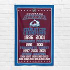 For Colorado Avalanche 3x5 ft Banner NHL Hockey Stanley Cup Champions Flag