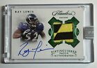2018 Panini Flawless Ray Lewis Distinguished Patch Auto - White Box  1/1