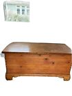 Antique 19th C. Large Pine Blanket Chest, handmade and Dovetailed