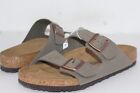 Birkenstock Men's Arizona Taupe Birkibuc Sandal Size 11 (44)