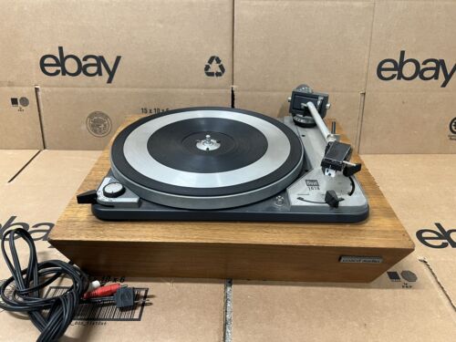 Dual 1019 Record Player Auto Professional Stereo Turntable w/ Wood Base & stanto