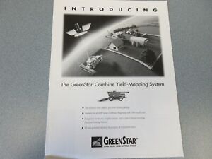 John Deere Combine Yield-Mapping System Brochure 4 Pages 1995