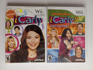 I Carly Wii Lot of 1 and 2 - Nickelodeon/Activision - Both Complete with Manual