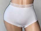 Vassarette White 6 M Nylon Bikini  Panties Underwear Elastic Lace
