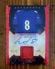 2022 LAMAR JACKSON AUTO JERSEY PATCH /75 LEAF GAME USED PATCH SPORTS RED SP
