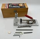 Adjustable Pocket Hole Guide Kit Jig Carpentry Joinery Woodworking Tool w/ Case