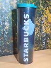 New ListingStarbucks Aqua Turquoise Blue Mountains Silhouette Tumbler Travel Mug Cup 16 oz