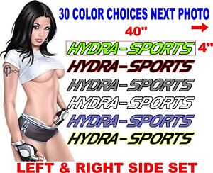 HYDRA SPORTS DECALS DECAL BOAT BOATS LOGO HYDRASPORTS HULL REPLACEMENT