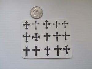 Temporary Tattoos - Set of 15 cross