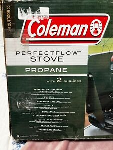 Coleman ~ PerfectFlow 2-Burner Propane Camp Stove / 20.000 BTU *NEW in the BOX!