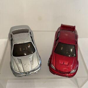 Motor Max Diecast Car Lot Of 2 - Preowned Silver Maroon