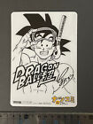 Dragon Ball Super Son Goku Plastic Card Autographed By Toyotaro Mini Print Art